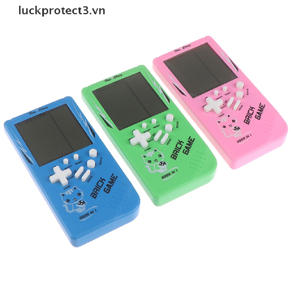 Máy Chơi Game Điện Tử Cầm Tay Màn Hình Lớn Lcd 3 Trò Chơi Cổ Điển Cho Bé