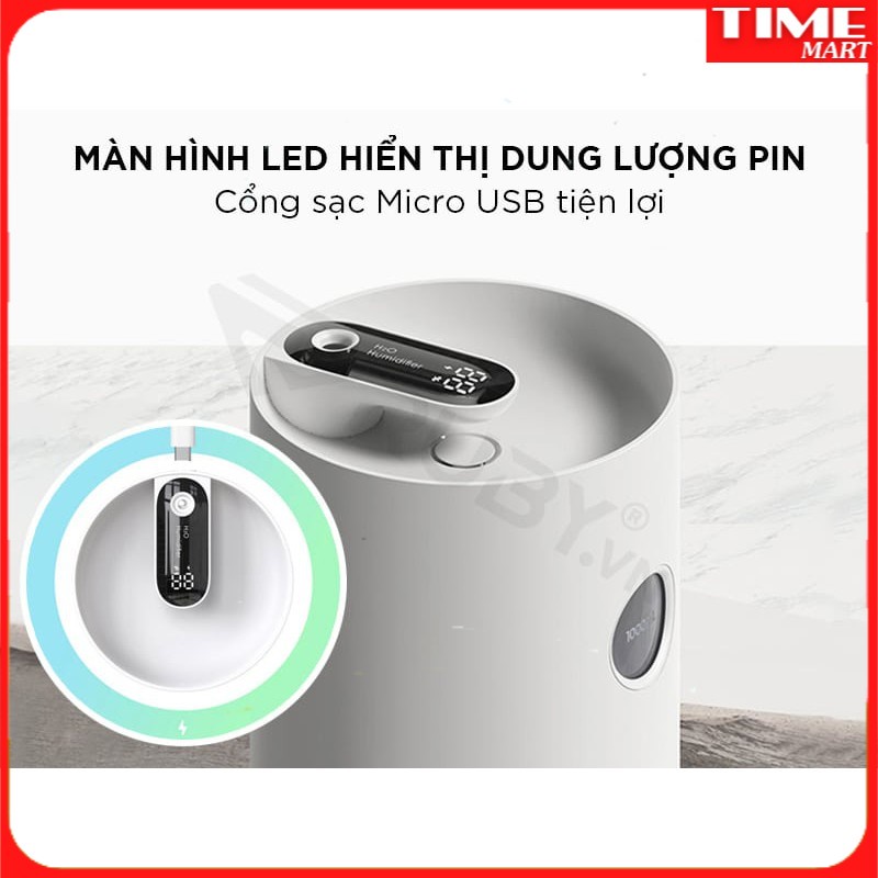 Máy Phun Sương Tạo Ẩm Không Khí Thông Minh Mini XIXA Dung Tích 1l, Cổng Cắm USB Tiện Lợi[TIME_MART siêu thị tiện ích]