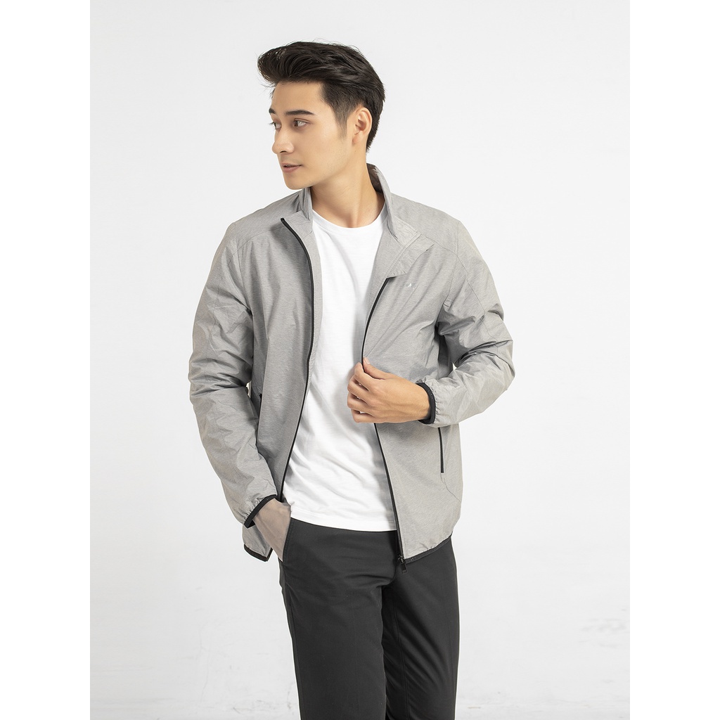 Áo khoác gió 2 lớp nam Aristino dáng suông nhẹ, 3 màu trẻ trung lịch lãm, chất vải bền màu, cản gió tốt - AJKR01