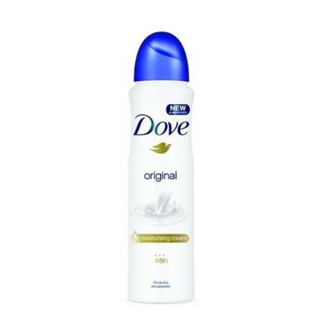 Xịt khử mùi Dove Original Moisturising Cream 48H 150ml