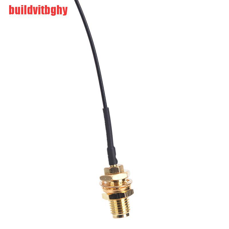 Ăng Ten 6dbi 2.4ghz 5ghz Rp-Sma Wifi Rp-Sma + Dây Cáp 1x 12cm U.Fl Ipex