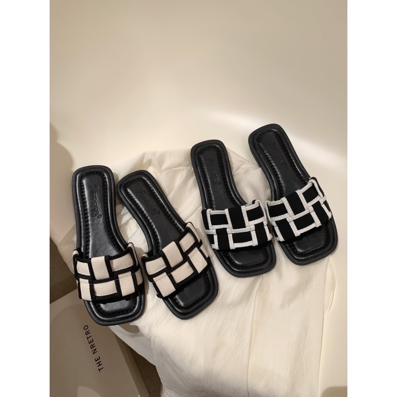 Dép Xỏ Ngón Đế Bằng Phong Cách Pháp Thời Trang Mùa Hè 2022 Mới Cho Nữ