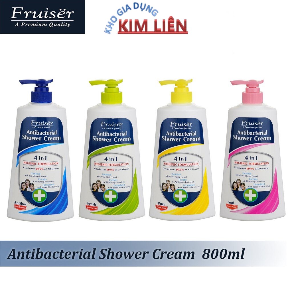 Sữa tắm kháng khuẩn, diệt khuẩn FRUISER Malaysia 800ml - Chính hãng CT SÀI GÒN Co-op