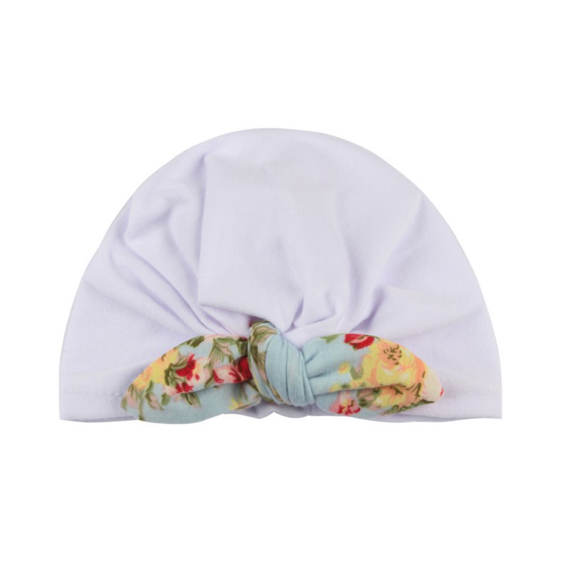 Nón turban vải mềm dễ thương cho bé gái sơ sinh