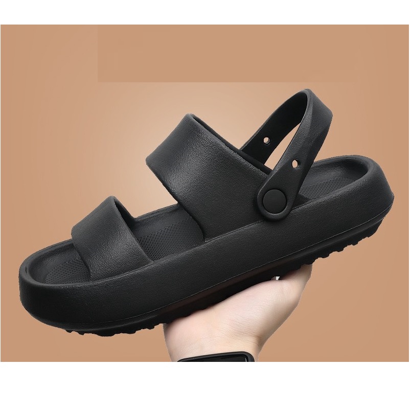 Dép Sandal nữ, nam Bánh Mì EVA Đế Cao 4cm đủ size 36-43