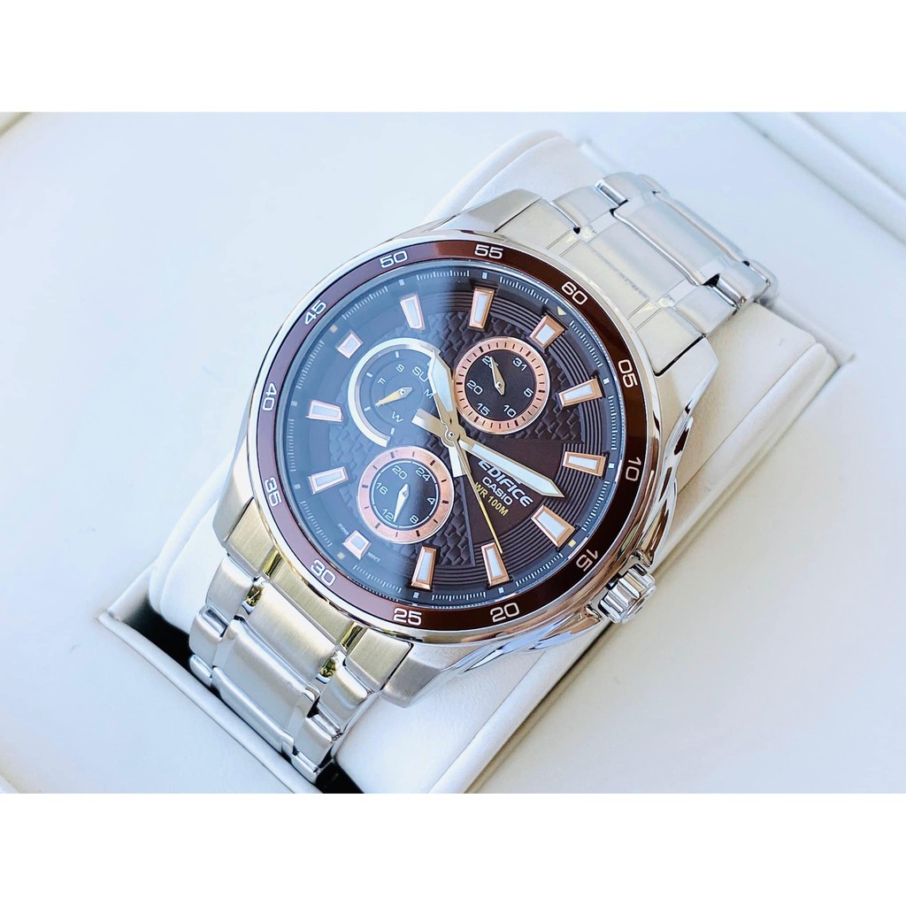 Đồng hồ nam CasioEF-334D-5AV Chính Hãng - Dây Kim Loại - Chống Nước 10 ATM bảo hành