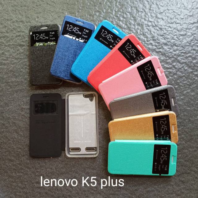 Bao Da Điện Thoại Nắp Lật Cho Lenovo K5 + K5 Plus A6020