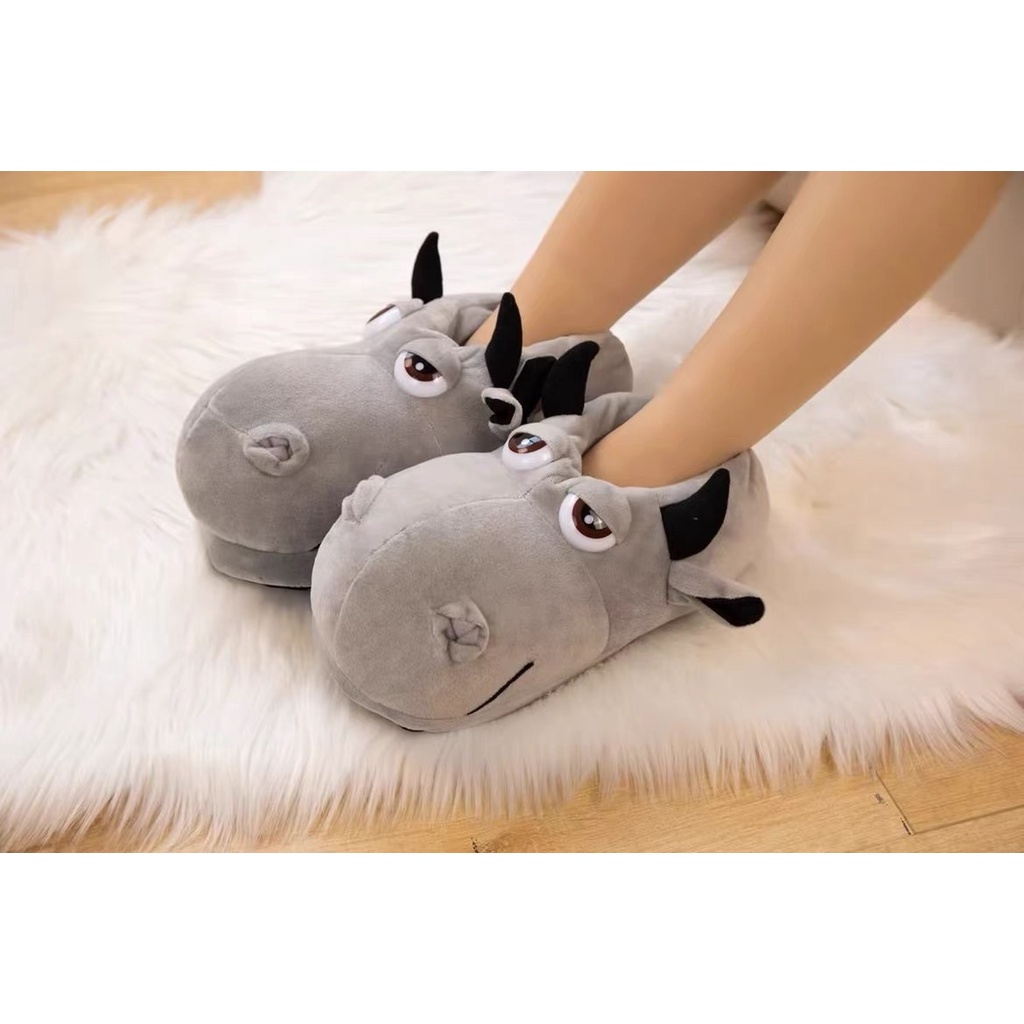 Dép Bông Thiết Kế Lạ Mắt Đi Trong Nhà Mùa Đông Ấm Áp Đế Cao Su Chống Trượt Dành Cho Nam Nữ 2022