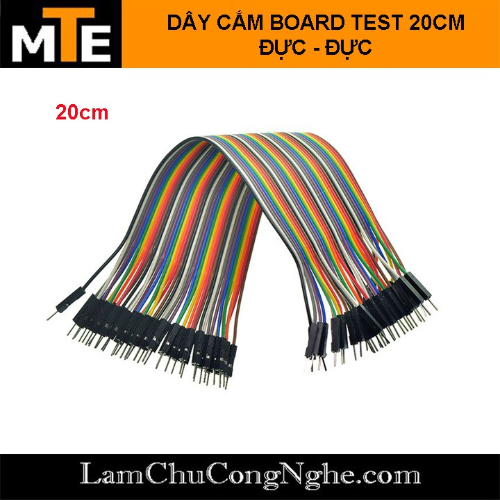 Dây cắm board test đực đực 20 cm (40 sợi)