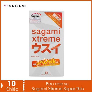 ⚡️[SIÊU MỎNG]⚡️Bao Cao Su Siêu mỏng 10 chiếc Sagami Xtreme Super Thin - Nhật Bản