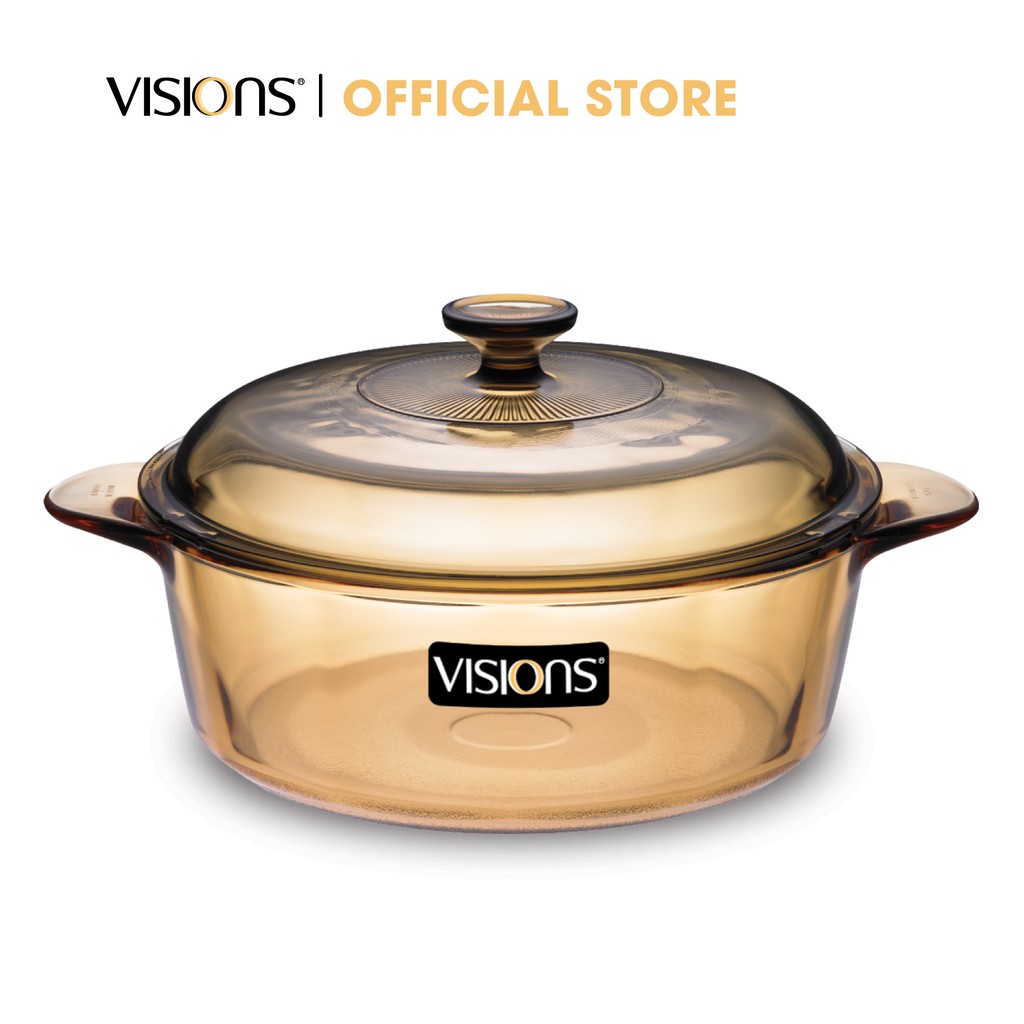 Nồi thuỷ tinh Visions 3.5L (loại thấp) VSD-3.5 - Bảo Hành 10 năm - Xuất xứ từ Pháp - Hàng chính hãng