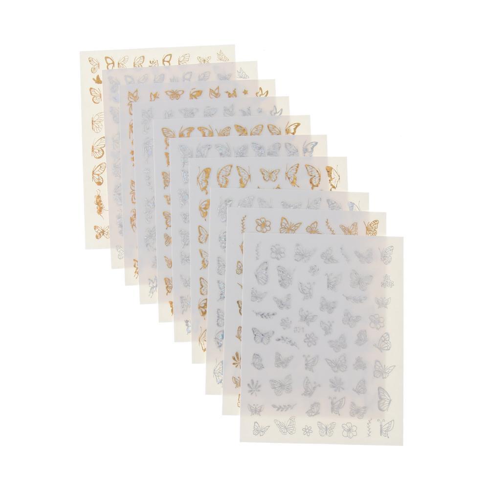 Giấy Foil Dán Móng Nghệ Thuật Tự Dính Holographic DIY