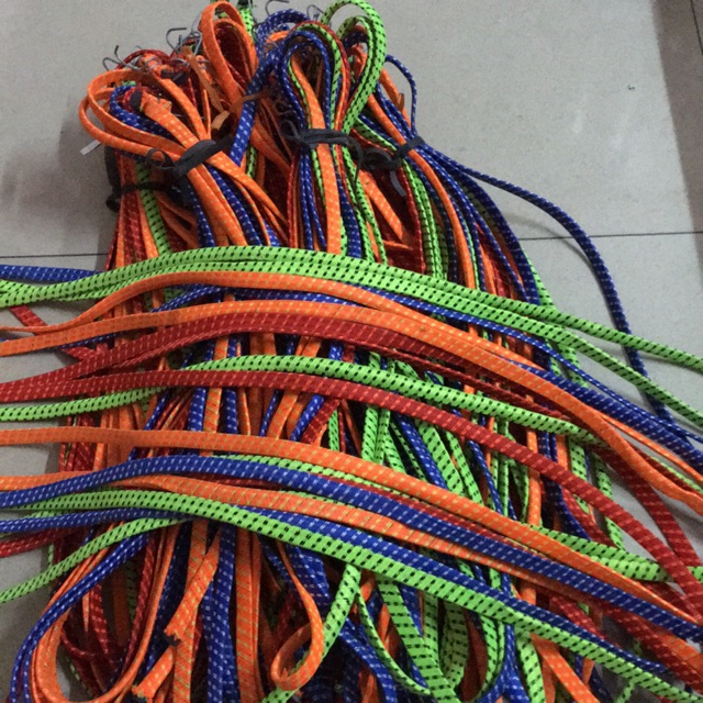 Dây thun cột hàng nhiều màu dẹp 2F*2 mét