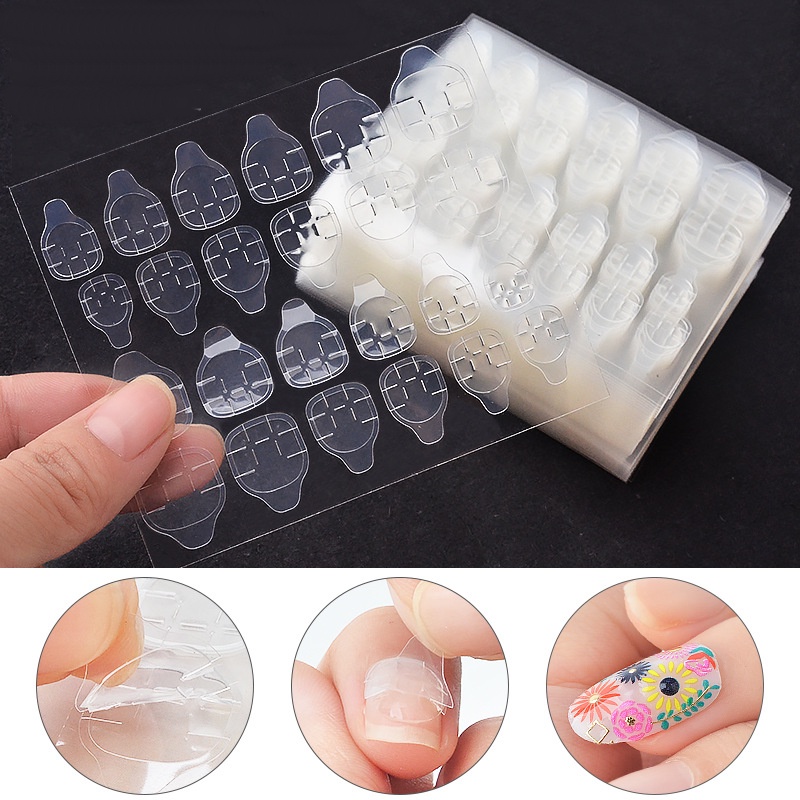 Miếng dán móng giả Yapas 24pcs , miếng keo đa năng gắn móng úp nail chuyên dụng