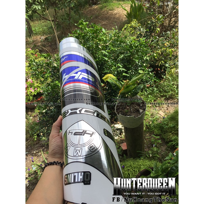Tem rời Chất liệu CHROME tráng gương cao cấp. Chủ đề HP4  Dán xe Exciter 150 màu đen