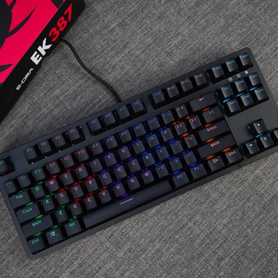 Bàn phím cơ E-Dra EK387 Switch Huano Version 2021 I Tặng thêm Keycap + Đèn Led USB I BH 24 T I Gaming TKL Edra EK387 | WebRaoVat - webraovat.net.vn