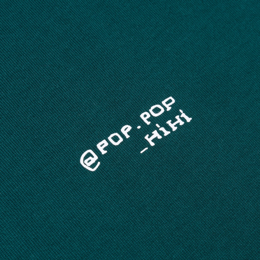 Áo Thun POPPOP PARODY LOGO TEE DARK GREEN