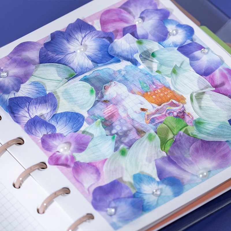 Flowertree 1 Cuộn Băng Keo Washi Hình Cánh Hoa Dùng Trang Trí Nhật Ký, Sổ Tay
