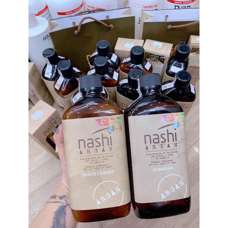 CẶP DẦU GỘI & XẢ Nashi Argan 500ml