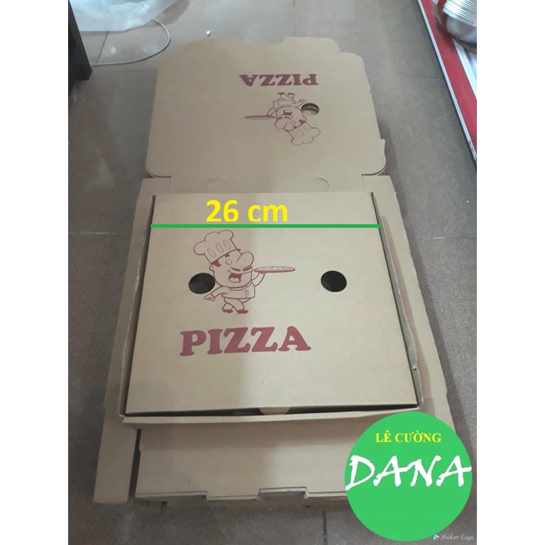 hộp pizza 26cm (10 cái)