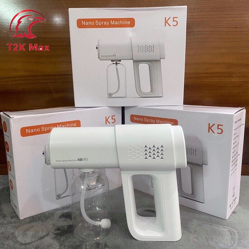 Súng Phun Khử Khuẩn NANO K5, K5 Pro - Máy Xịt Khử Khuẩn Cầm Tay Chống Dịch Cao Cấp - T2K Max