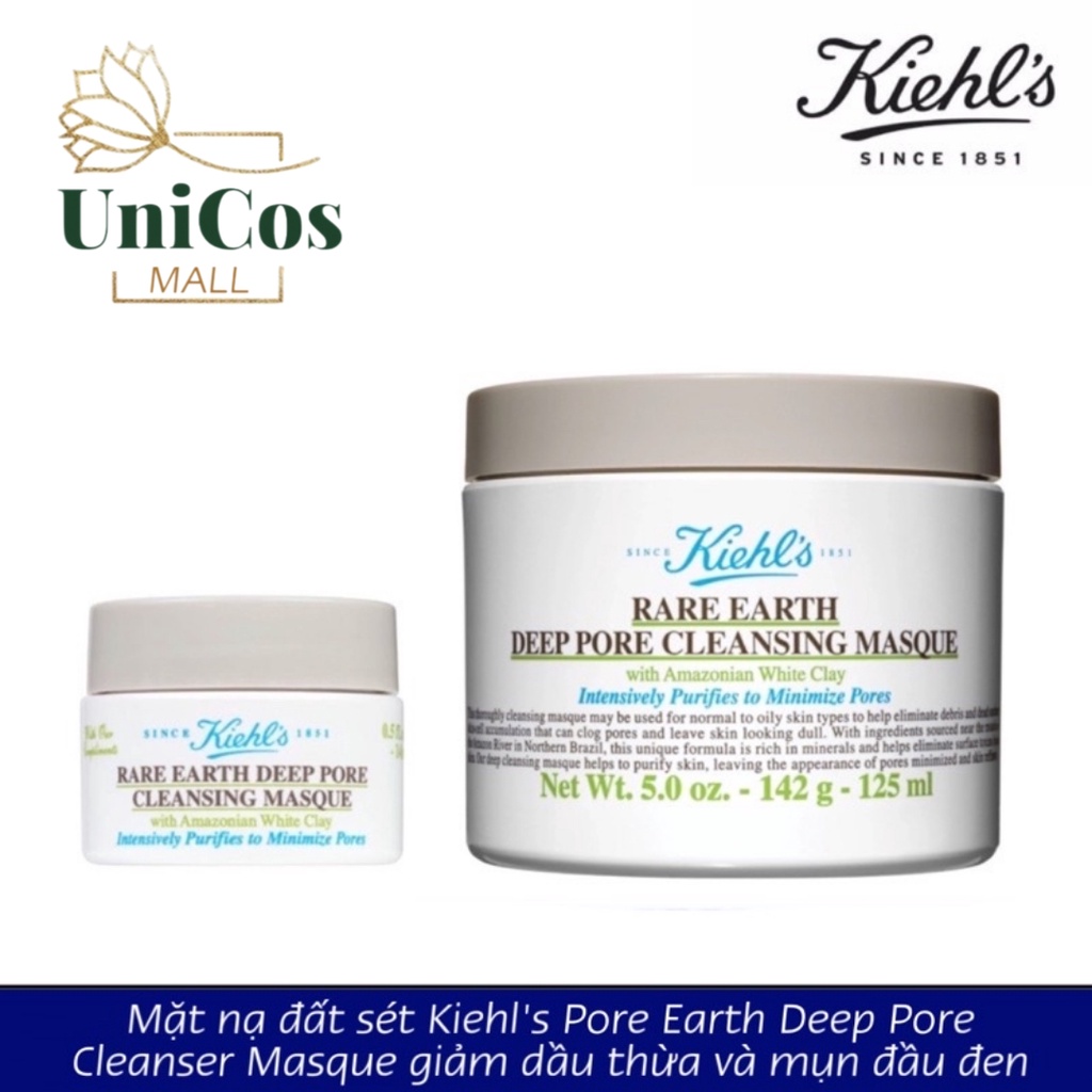 Mặt nạ đất sét Kiehl's Rare Earth Deep Pore Cleansing Masque