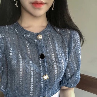 Áo ren lưới croptop