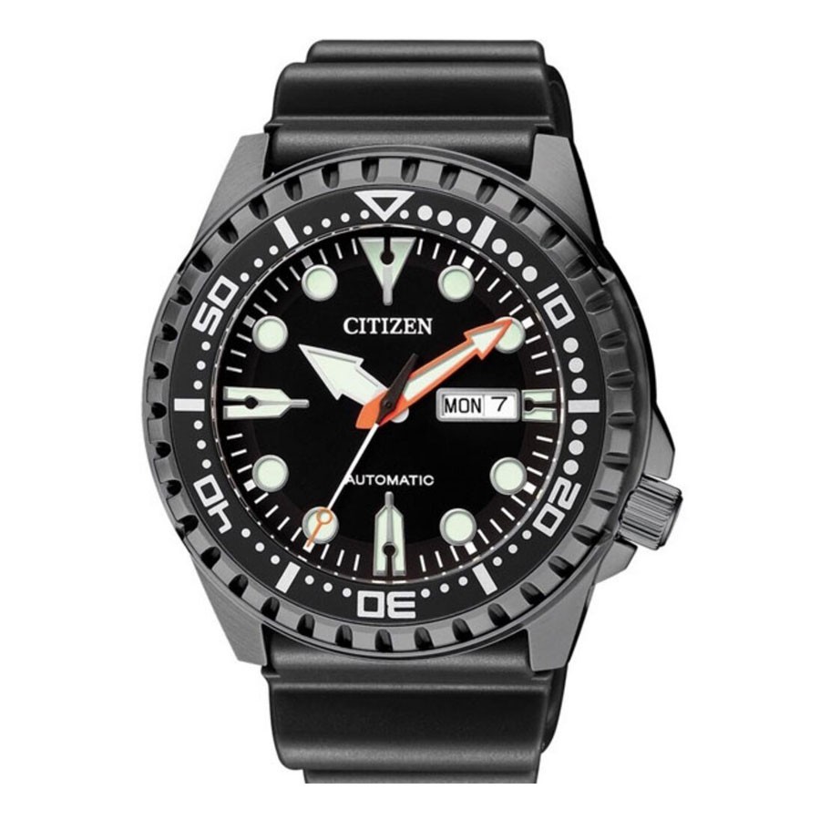 Đồng Hồ Nam Citizen Dây Cao Su NH8385-11E - Mặt Đen