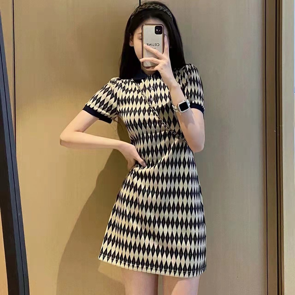 Phụ nữ Váy sọc Thời trang Váy ngắn Đi làm Trưởng thành