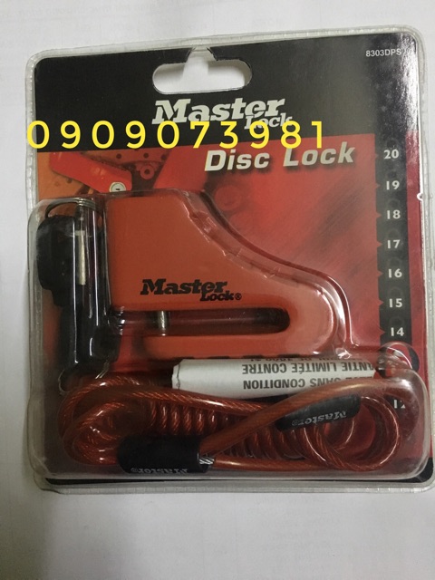 Khoá đĩa xe máy Master Lock 8303 EURDPS+