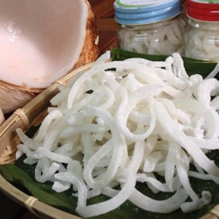 1kg mứt dừa non bến tre sợi đũa vị sữa dừa truyền thống