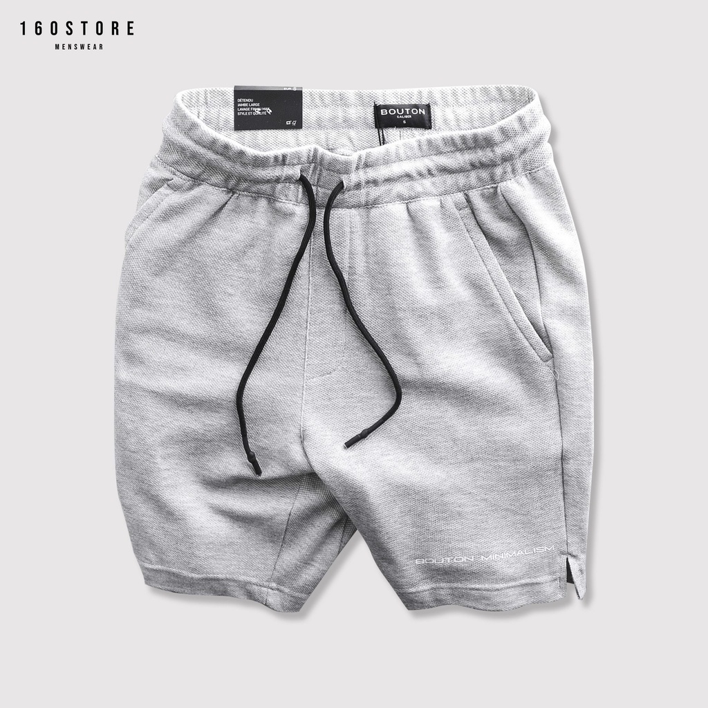 Quần Đùi Nam, Quần Short Thể Thao Nam BOUTON Trơn Pique Co Giãn Phong Cách Trẻ Trung Năng Động Regular QSEC0005 160STORE