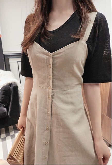 ( Sẵn size M / Video thật) Yếm xinh nơ lưng ulzzang tôn dáng nữ tính | BigBuy360 - bigbuy360.vn