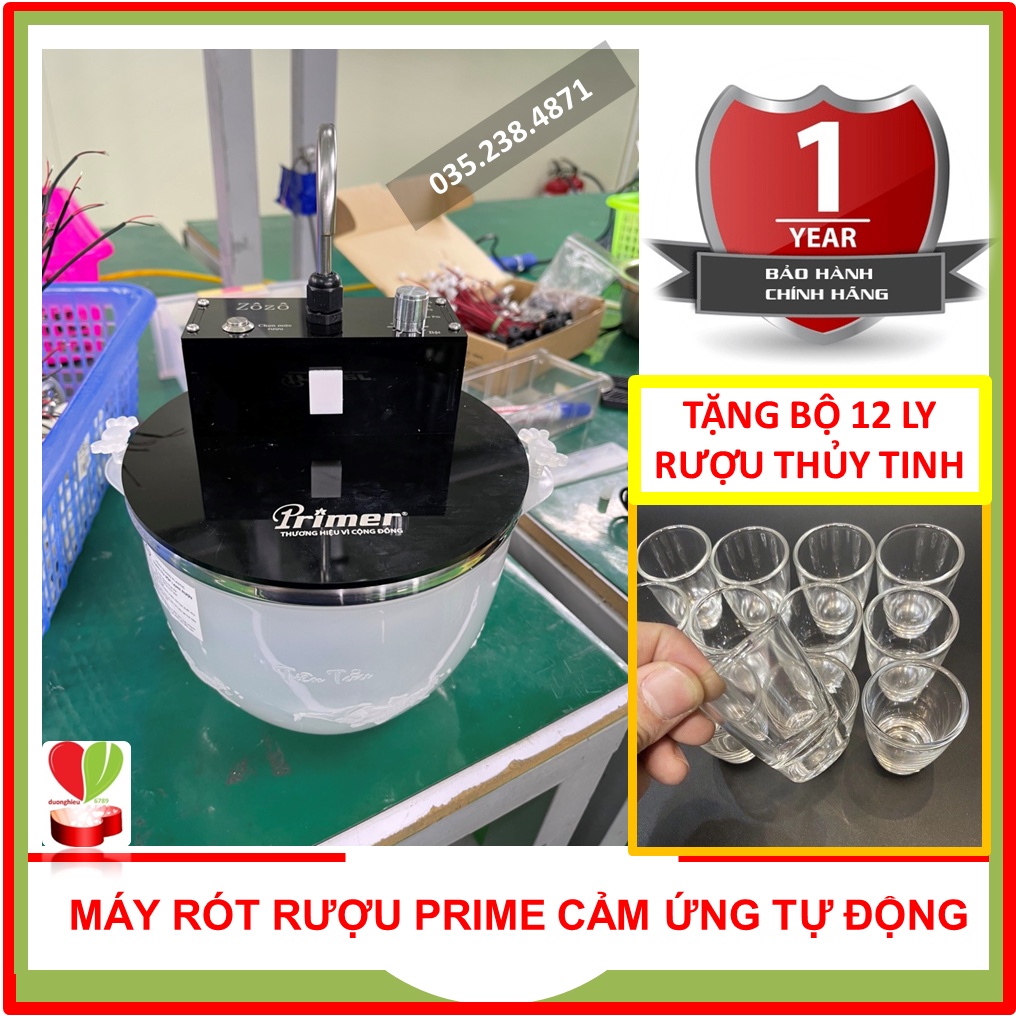 Máy Rót Rượu Primer Cảm Ứng Tự Động Bảo Hành Chính Hãng 12 Tháng - Duonghieu6789