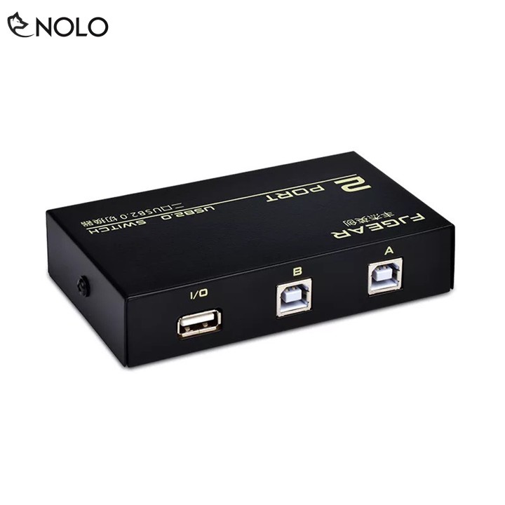 Bộ Hub Box Chia 2 Máy Tính PC Laptop Dùng 1 Máy In Model Switch FJ 1A2B USB