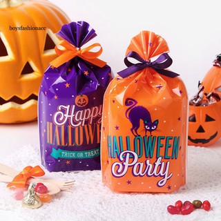 Set 50 túi đựng bánh/ kẹo in họa tiết Halloween dùng làm quà tặng