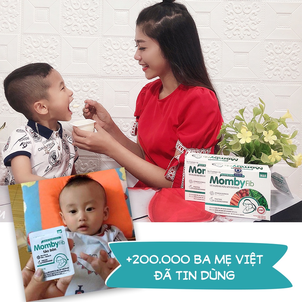 Cốm vi sinh Momby Fib bảo vệ đường ruột mẹ và bé, loại bỏ táo bón, bổ sung chất xơ và dinh dưỡng cho bé, men vi sinh