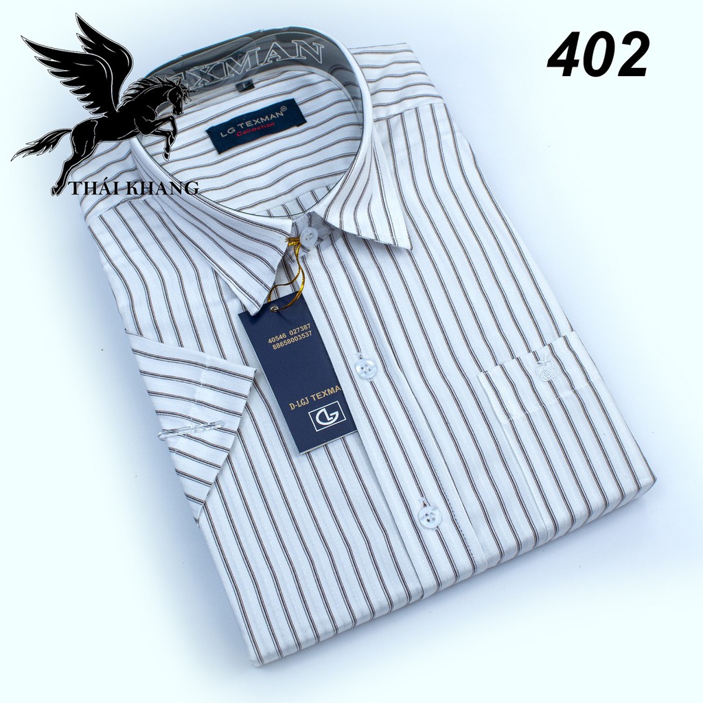 Áo sơ mi nam ngắn tay công sở vải COTTON MÁT mềm loại áo sơ mi ngắn tay sọc caro đóng hộp cao cấp SN2 | BigBuy360 - bigbuy360.vn