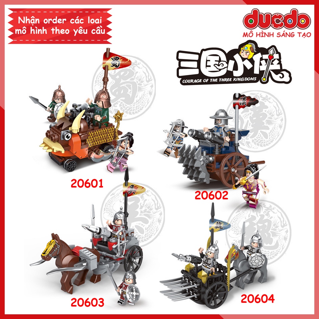 Decool 20601 - 20604 Lắp ghép Tam quốc chi - Tam quốc diễn nghĩa - Đồ chơi Xếp hình Mô hình lính Mini Minifigures