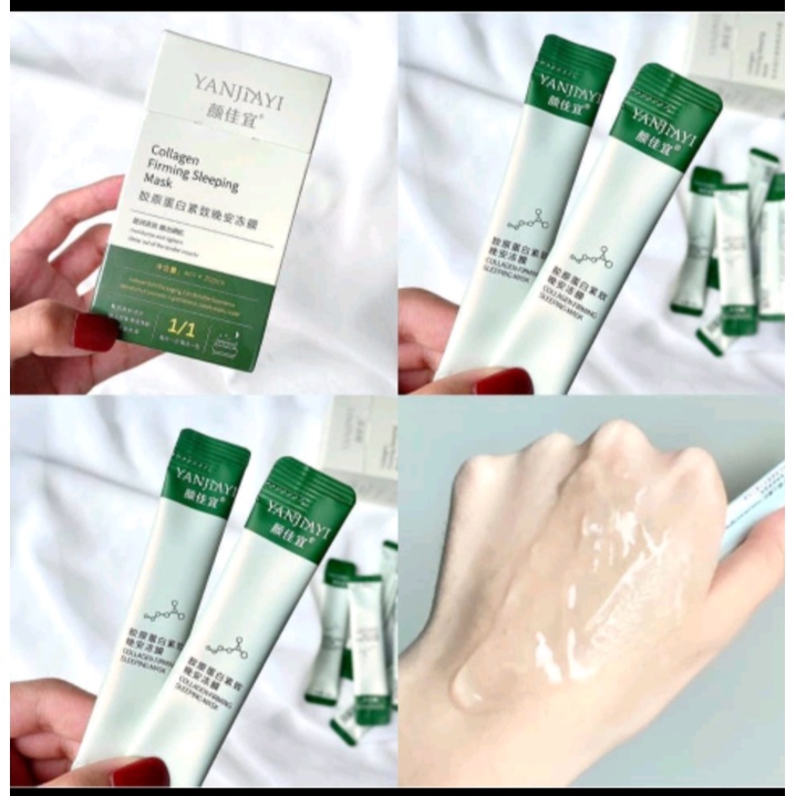 Hộp 20c Mặt Nạ Ngủ Dạng Thạch Collagen Nâng Cơ