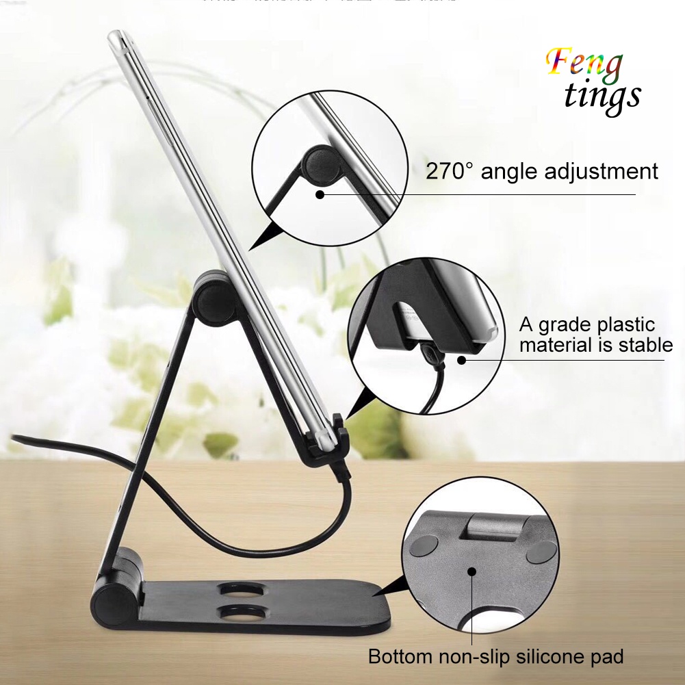 Giá Đỡ Điện Thoại / Máy Tính Bảng Bằng Silicon Chống Trượt Có Thể Gấp Gọn Tiện Dụng