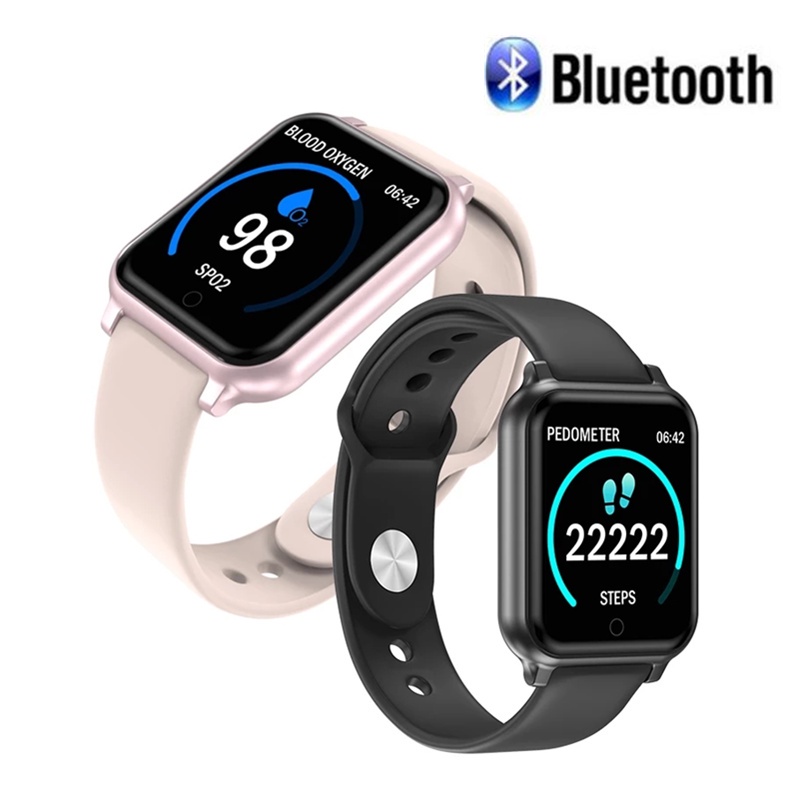 Đồng hồ thông minh T70 chống nước hỗ trợ theo dõi nhịp tim cho iPhone Android