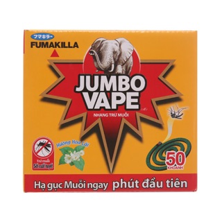 Nhang Muỗi Jumbo Vape Hương Lài 10 khoanh