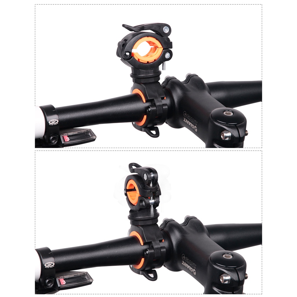 Globetrotter Giá Đỡ Đèn Pin Xoay 360 Độ Gắn Xe Đạp Leo Núi Tiện Dụng
