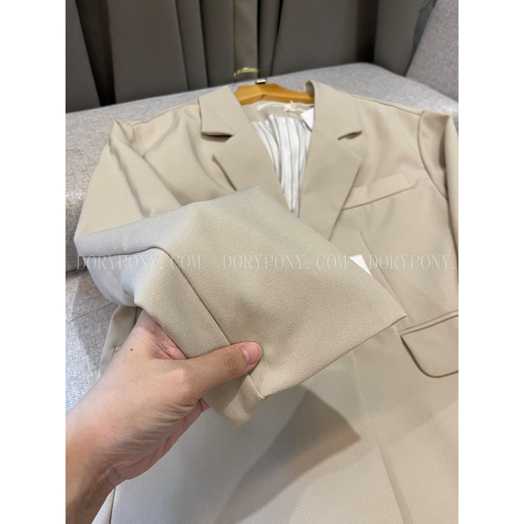 BEST SELLER - Áo BLAZER Màu Be Thanh Lịch DORY&amp;PONY TRENDY CASUAL SUIT JACKET - AK102