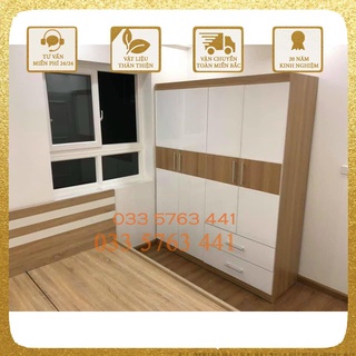 Giường tủ gỗ MDF phủ melamine hàng loại 1 - gỗ dày - chọn bộ nội thất phòng ngủ bao gồm giường ngủ - tủ áo - bàn trađiểm