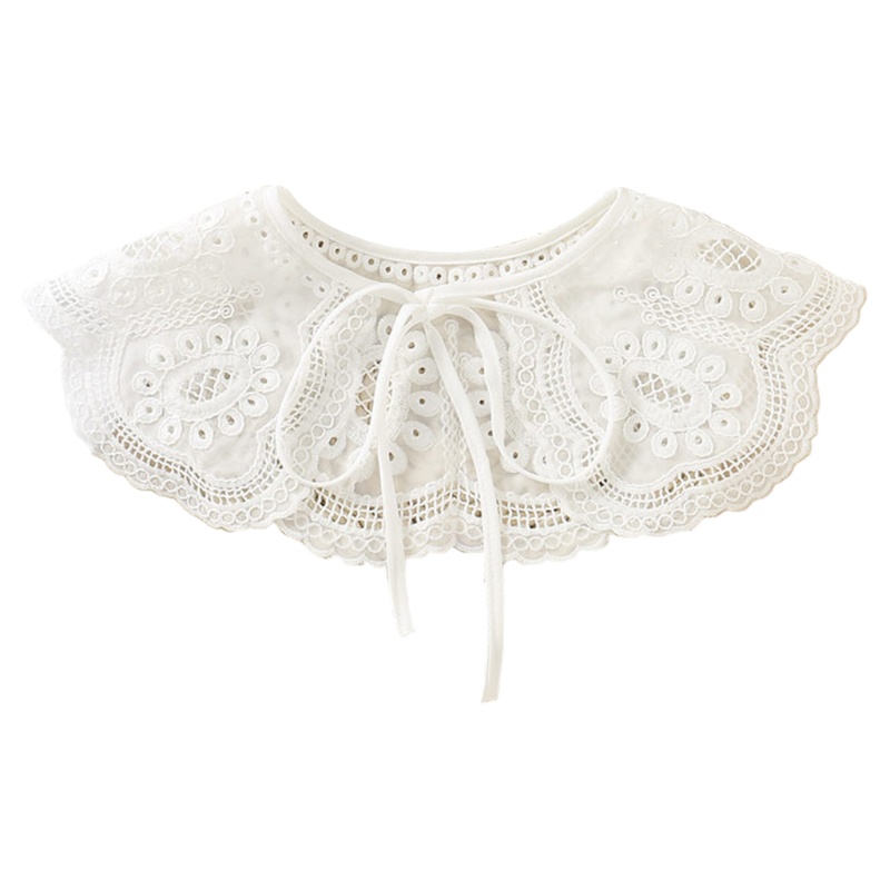 Yoioi Khăn Choàng Cổ Vải Voan Phối Lưới Rỗng Thêu Hoa Phong Cách Cổ Điển Dành Cho Búp Bê Poncho Mini