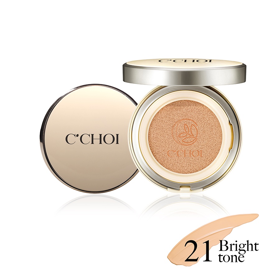 Phấn Nước Cushion Chống Nắng C'CHOI HERBAL DD CUSHION Kiềm Dầu Độ Bám Tốt Dưỡng Ẩm Cho Da 21 - Bright Tone