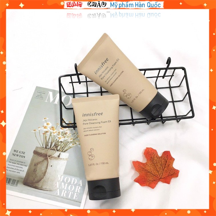 Sữa rửa mặt Innisfree Trà Xanh, Lựu Đỏ, Tro Núi Lửa, Quýt, Bija Cleansing Foam 150ml NPP Nam Châu