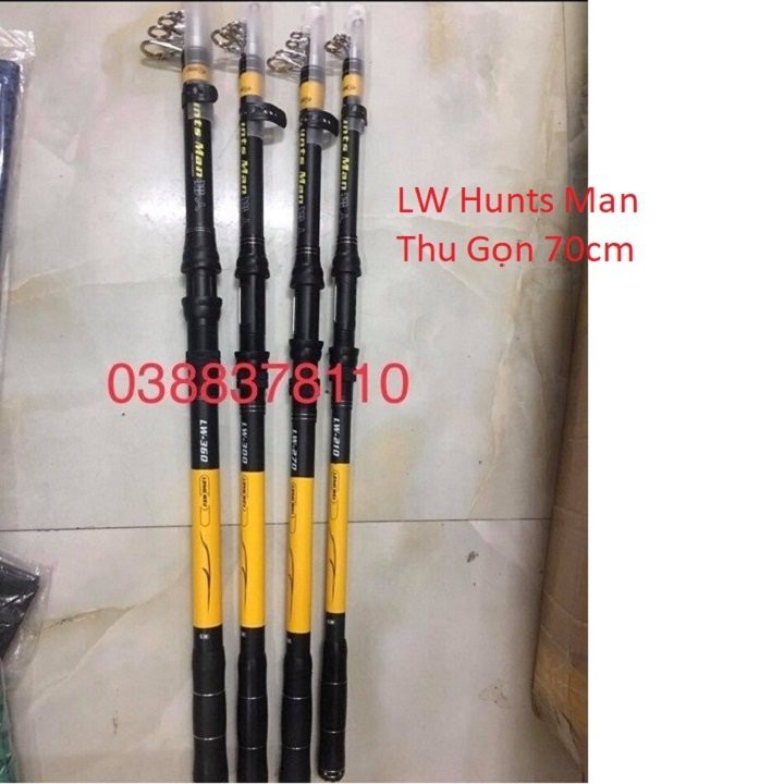 Cần Câu Cá LW - Hunts Man Chuyên Dùng Câu Lăng Xê, Câu Lục Đầu Cần